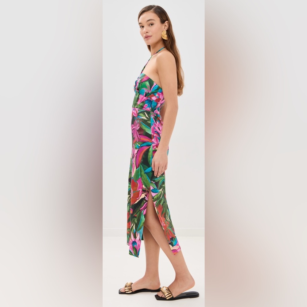 Floral Halter Maxi Dress - Picture 4 of 6